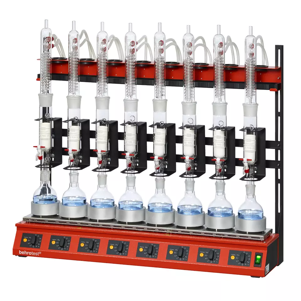 100 ml d'extraction - Flacon à fond rond de 250 ml - Refroidisseur RFK 100 - Systèmes compacts (8 places) - R 108 S [B00441134]