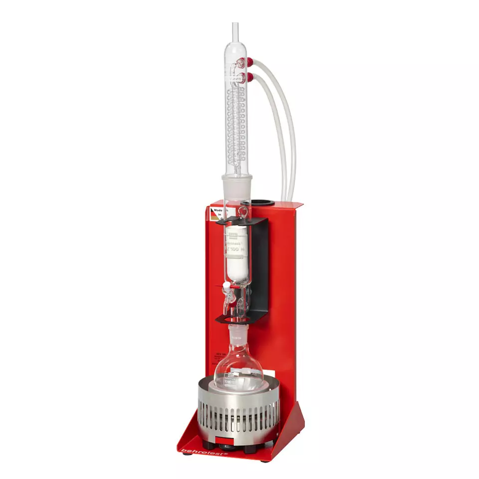 100 ml Extraktion - 250 ml Rundkolben/Stehkolben - Glaskühler/Titankühler - Extraktionsgerät (1 Probe) - KEX 100F [B00217710]
