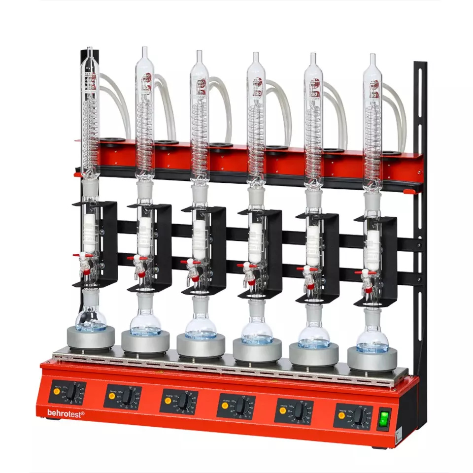 30 ml Extraktion - 100 ml Rundkolben - Glaskühler - Kompaktsystem (6 Proben) - R 306 S [B00218444]