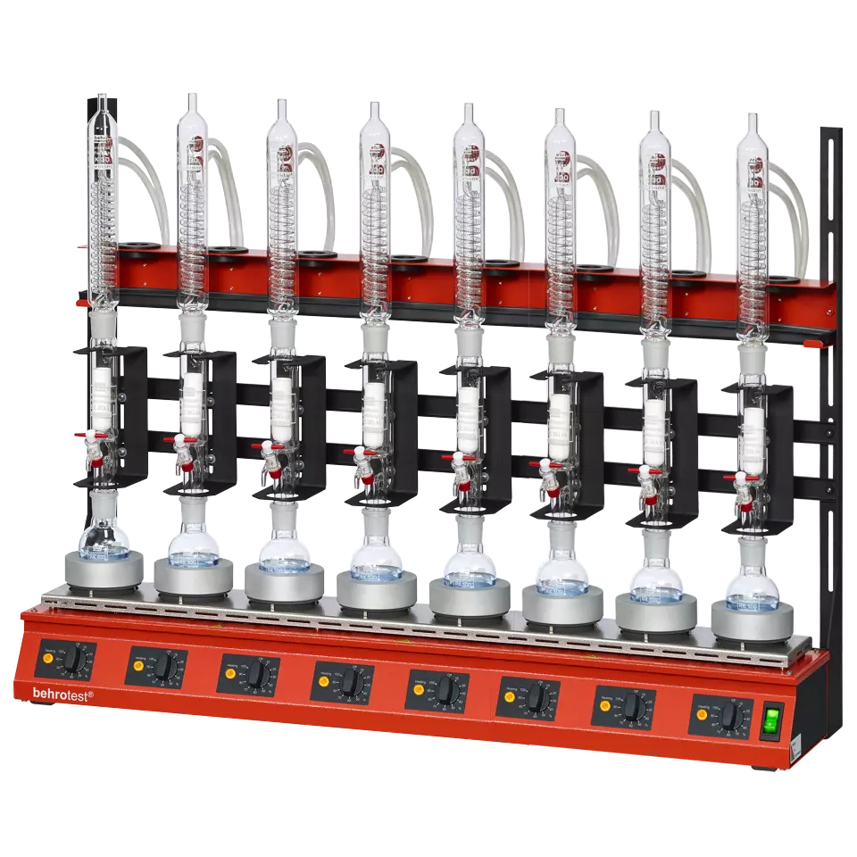 30 ml Extraktion - 100 ml Rundkolben - Glaskühler - Kompaktsystem (8 Proben) - R 308 S [B00602364]