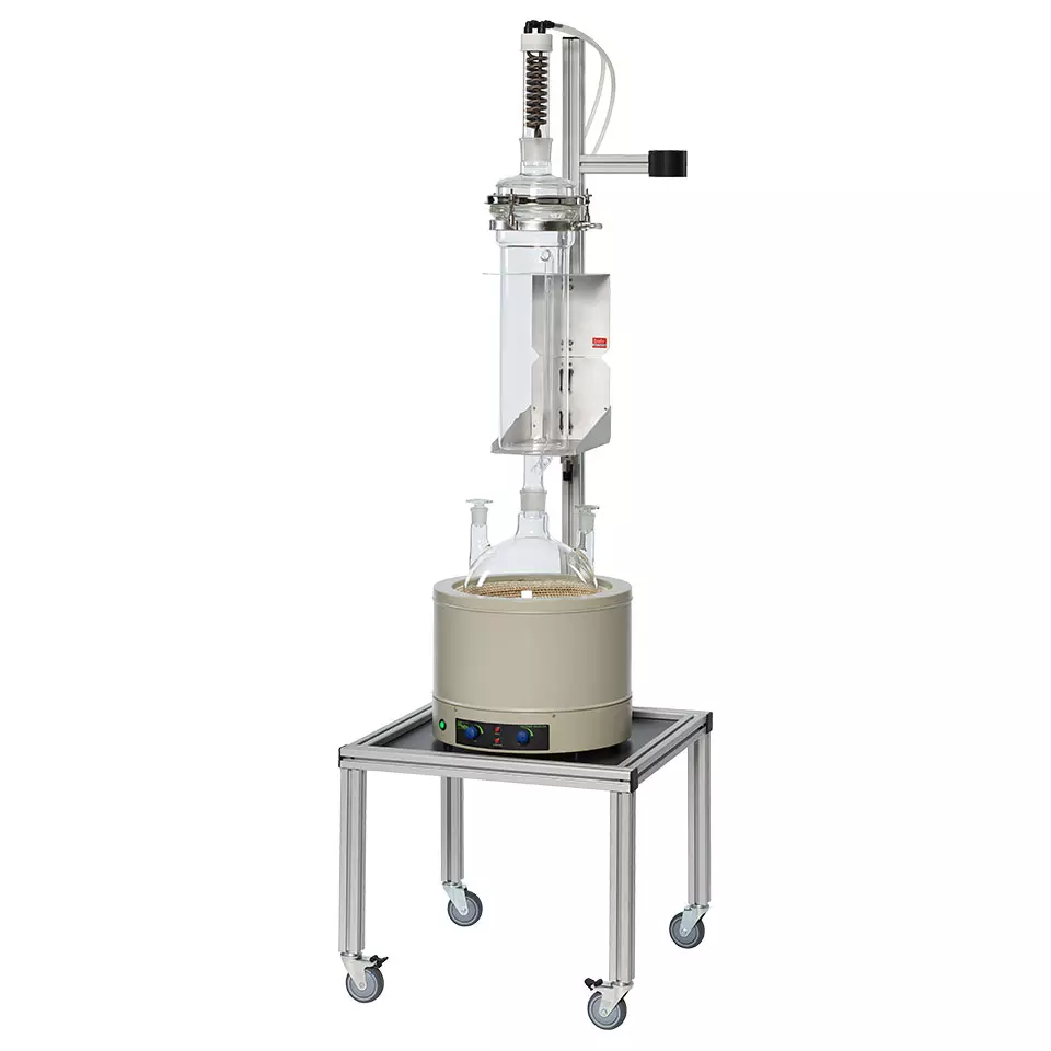 5000 ml Extraktion - 10.000 ml Rundkolben - Titankühler - Extraktionsgerät (1 Probe) - KEX 5000-TK [B00696159]