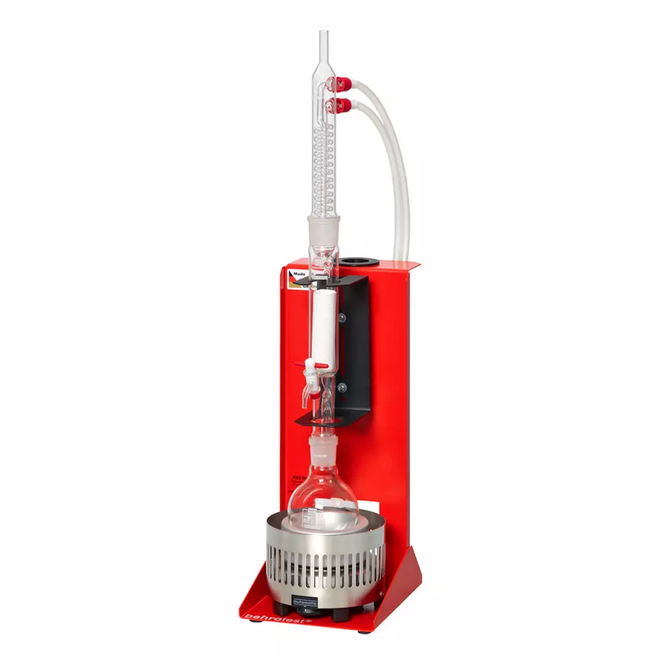 60 ml Extraktion - 250 ml Rundkolben - Glaskühler - Extraktionsgerät (1 Probe) - KEX 60 F [B00441132]