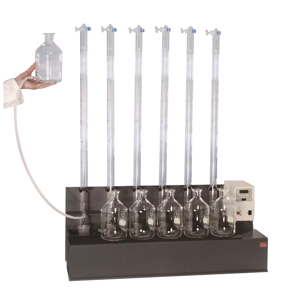 Biological determination - Eudiometer unit (Determination of rotting behavior)