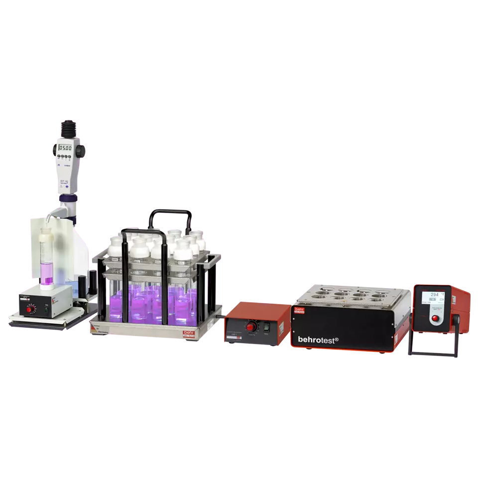 Chemische Bestimmungen - Komplettsystem (Bestimmung des Permanganat-Index)