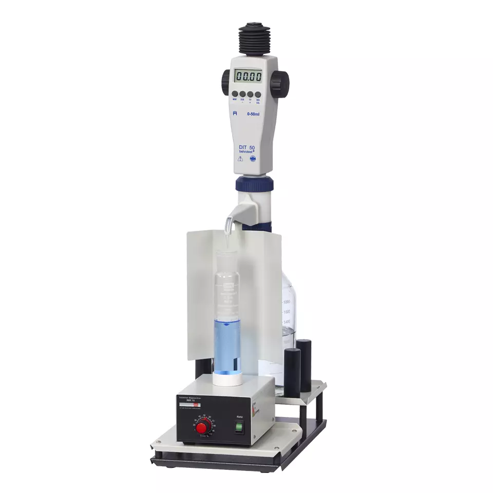 CSB-Einzelkomponenten - Handtitrierstation mit Digitalbürette und Magnetrührer (Handtitrierstation) - HTI 1 [B00217907]