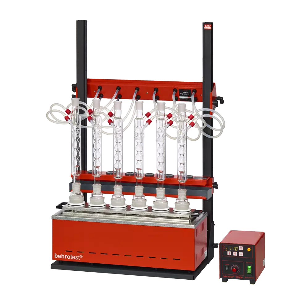 Lebens- & Futtermittel Analytik - Rückflussdestillation