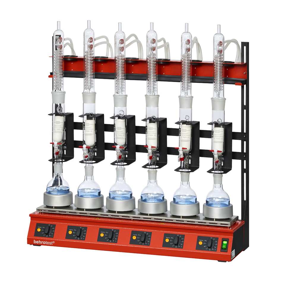 250 ml d'extraction - Flacon à fond rond de 500 ml - Refroidisseur RFK 100 - Systèmes compacts (6 places)