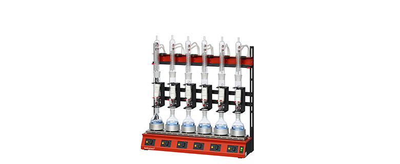 250 ml Extraktion - 500 ml Rundkolben/Stehkolben - Glaskühler/Titankühler - Extraktionsgerät (6 Proben)