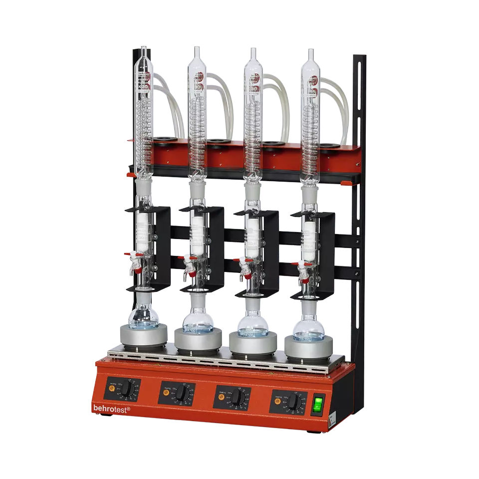 30 ml Extraktion - 100 ml Rundkolben - Glaskühler - Kompaktsystem (4 Proben)