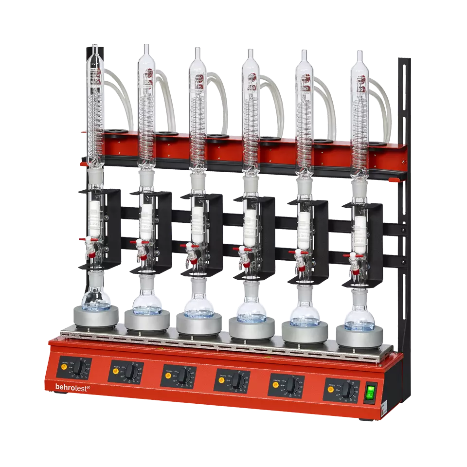 30 ml Extraktion - 100 ml Rundkolben - Glaskühler - Kompaktsystem (6 Proben)