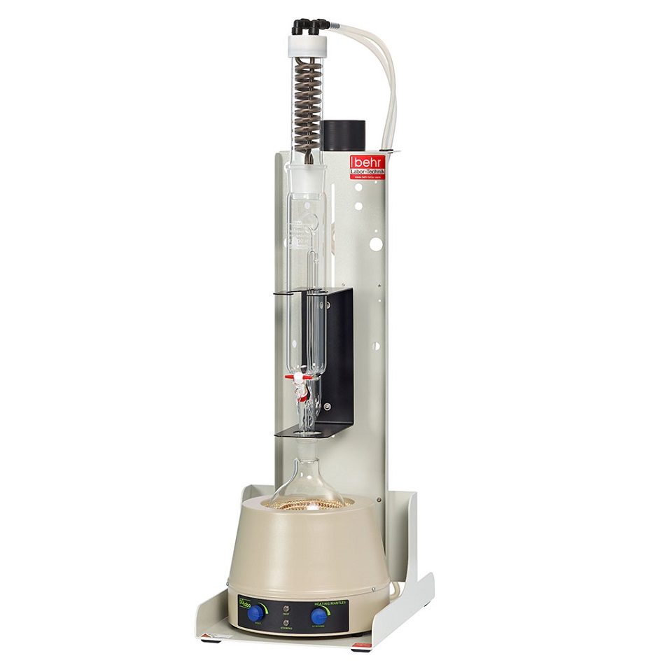 500 ml extraction - 1000 ml round bottom flask - Titanium condenser - Extraction Apparatus (1 sample) - KEX 500 F/TK [B00722647]