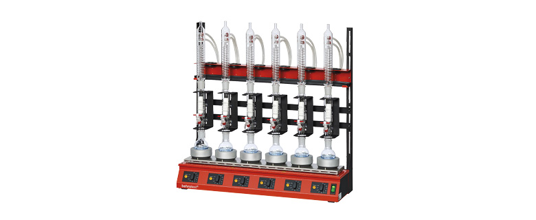 60 ml d'extraction - Flacon à fond rond de 250 ml - Refroidisseur RFK 60 - Systèmes compacts (6 places)