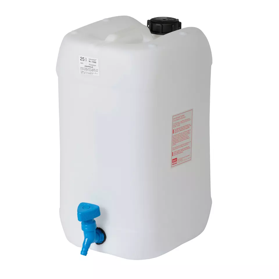 behroplast® Kanister - Kanister (Weiße behroplast Kanister mit eingeschweißtem Hahn) - WK 25 [B00176991]