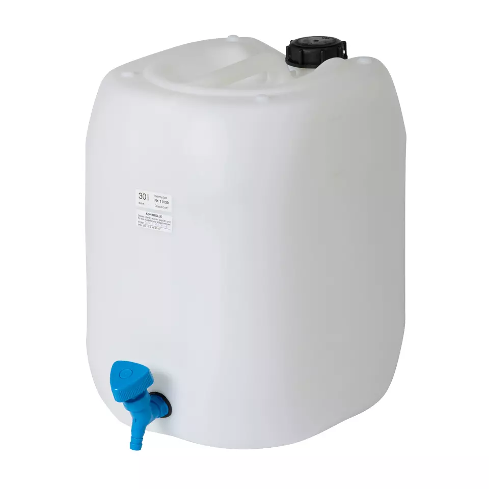 behroplast® Kanister - Kanister (Weiße behroplast Kanister mit eingeschweißtem Hahn) - WK 30 [B00176992]