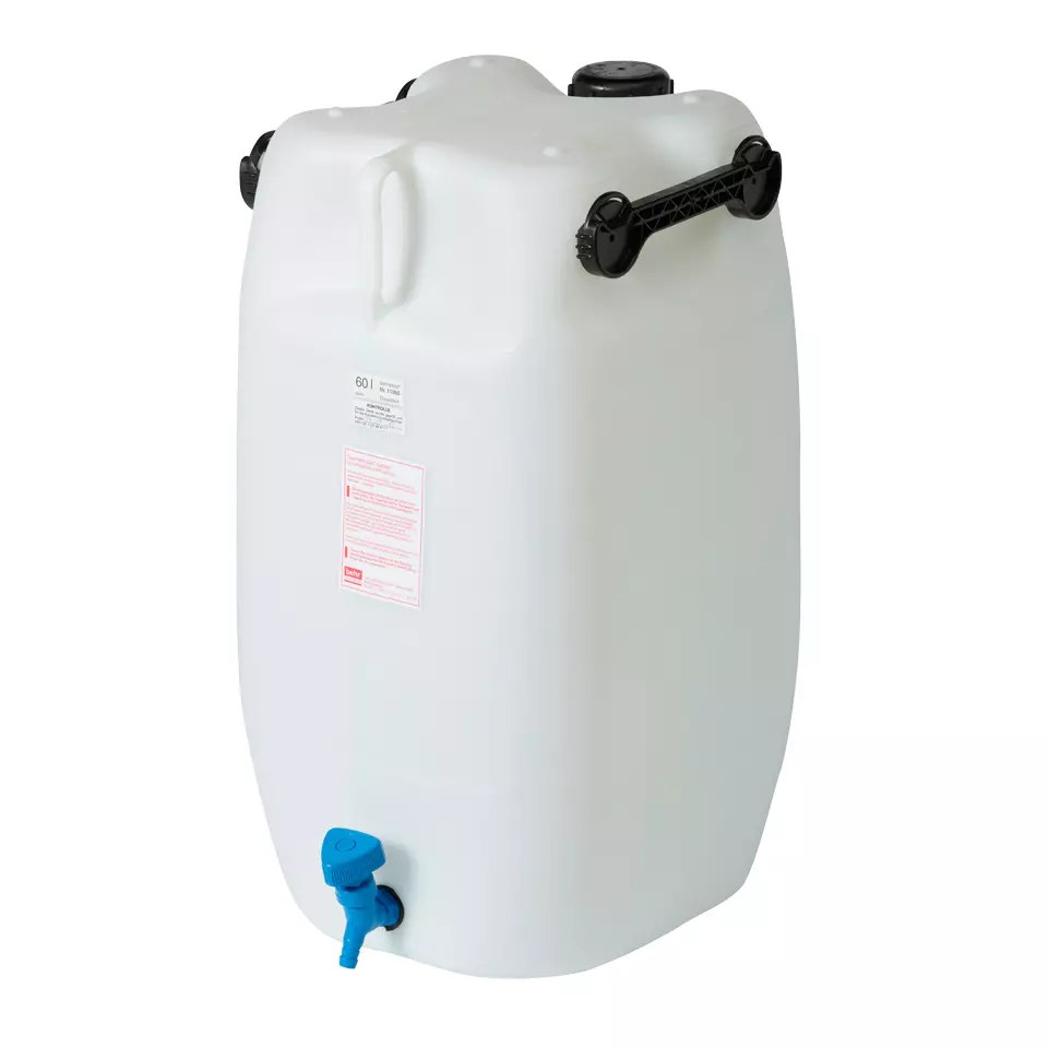 behroplast® Kanister - Kanister (Weiße behroplast Kanister mit eingeschweißtem Hahn) - WK 60 [B00176993]