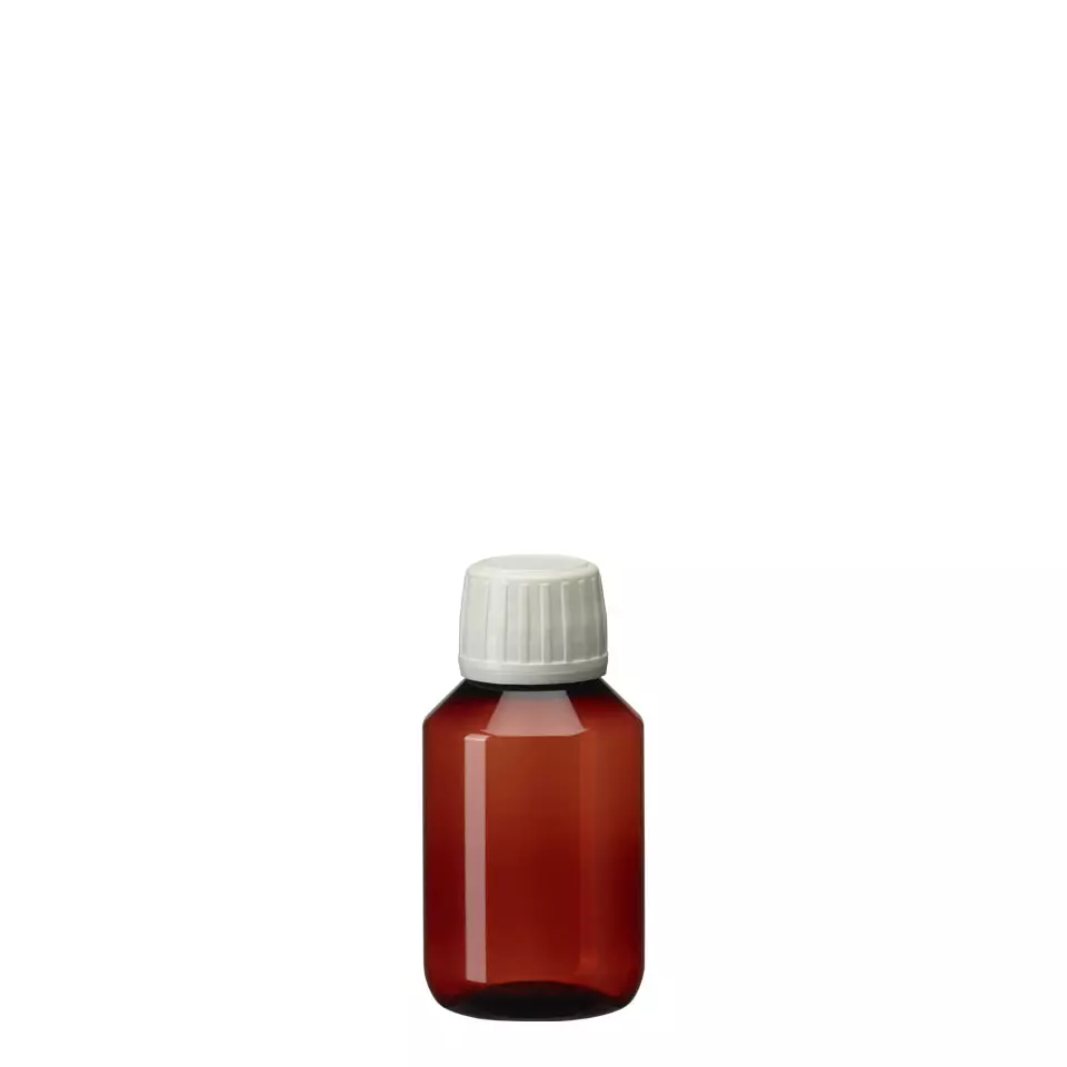 behroplast® PET bottles (food safe) - PET narrow-neck bottle brown (Brown PET bottles with wide neck) - PEB 100 [B00177039]