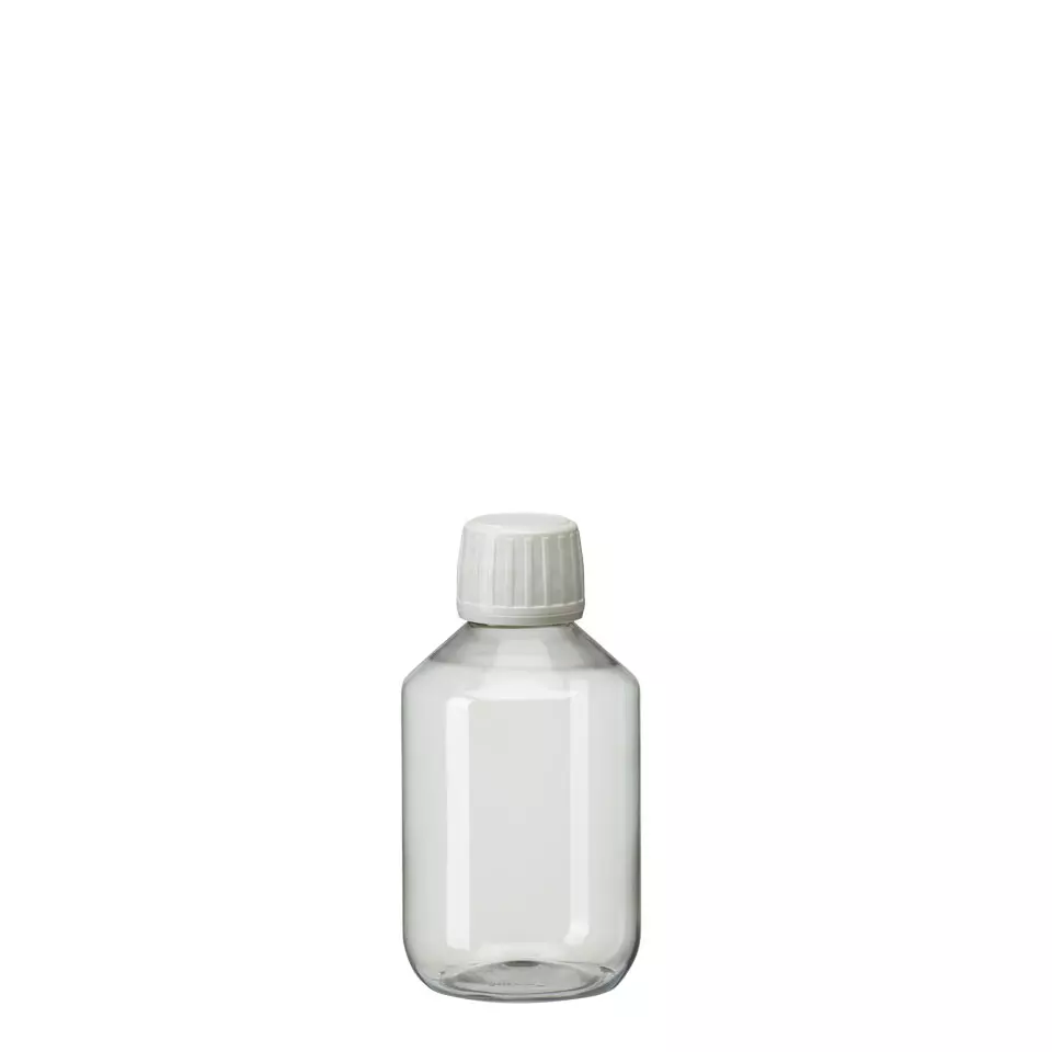 behroplast® PET bottles (food safe) - PET narrow-neck bottle transparent (Clear PET bottles with narrow neck) - PEG 200 [B00177028]