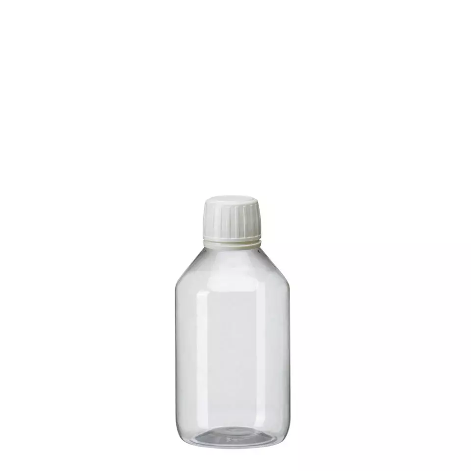 behroplast® PET bottles (food safe) - PET narrow-neck bottle transparent (Clear PET bottles with narrow neck) - PEG 250 [B00177029]