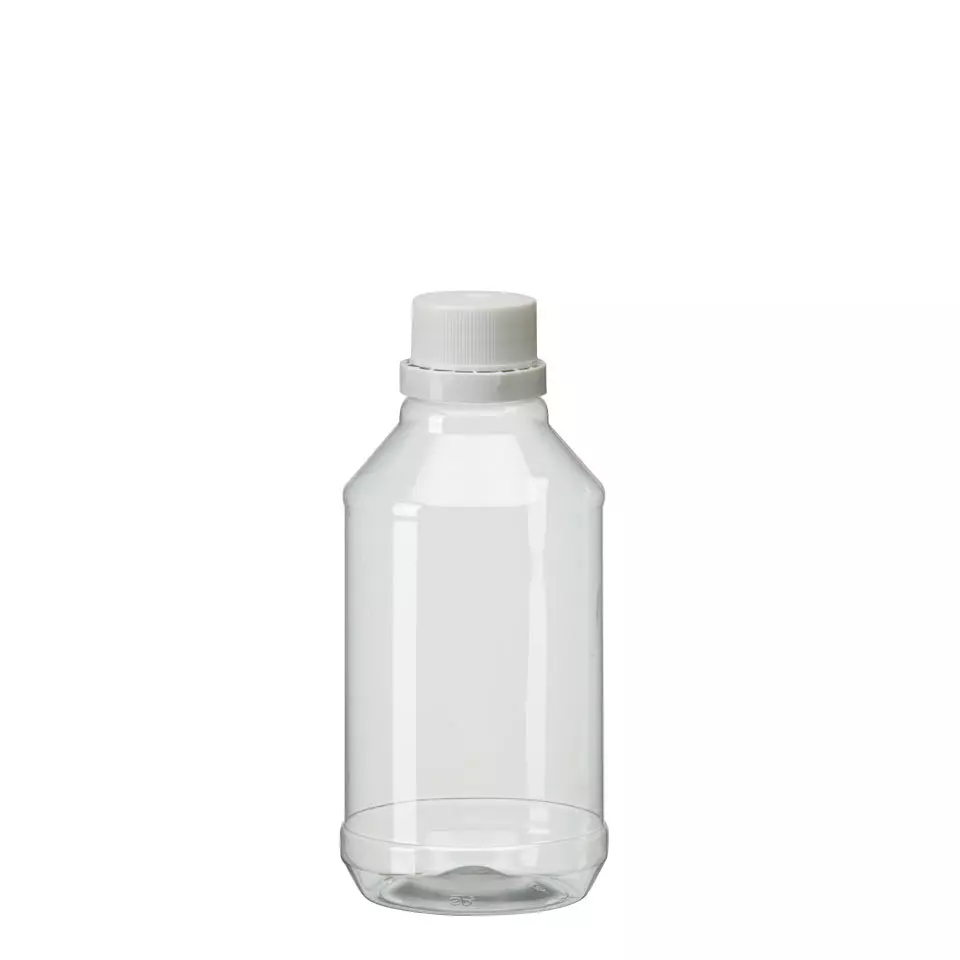 behroplast® PET bottles (food safe) - PET narrow-neck bottle transparent (Clear PET bottles with narrow neck) - PEG 500 [B00177030]