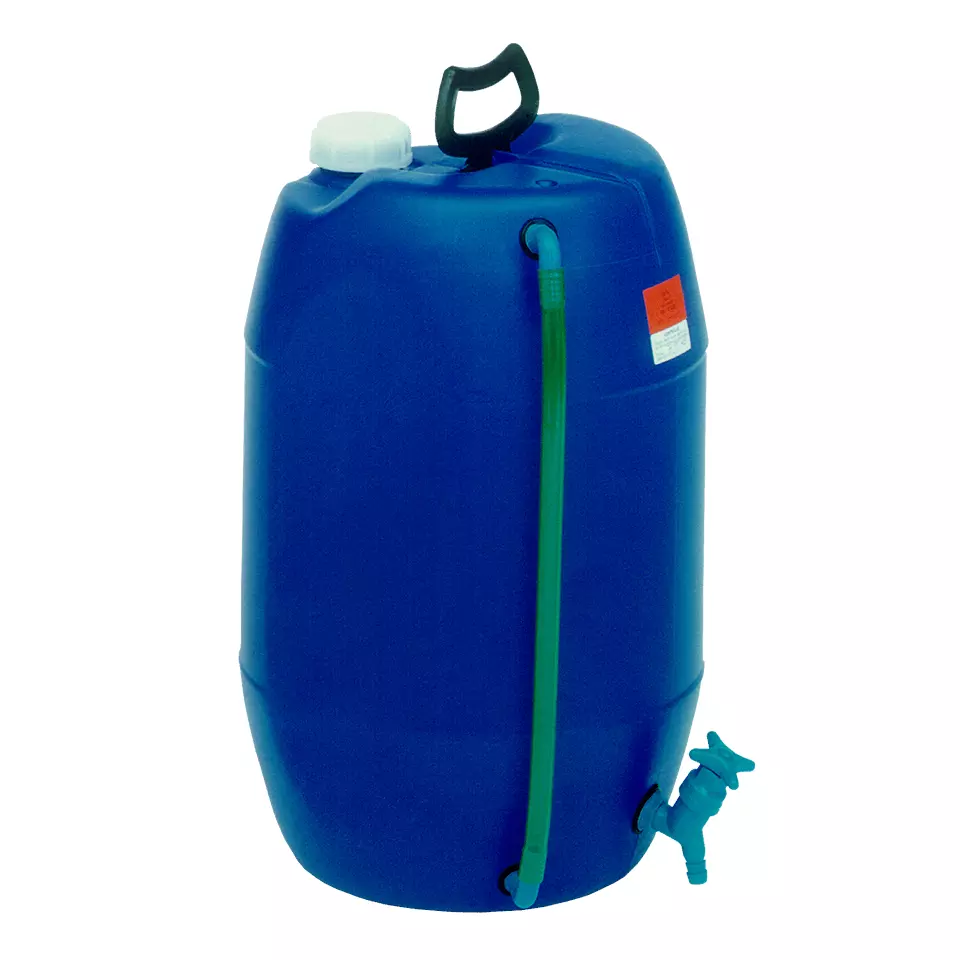 Bidon behroplast® - Bidon avec indicateur de niveau et robinet (Bidons bleus behroplast avec robinet rétractable) - BK30 [B00176997]