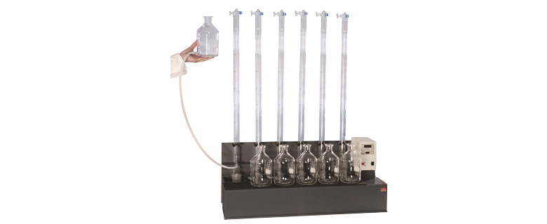 Determinaciones biológicas - Unidad de eudiómetro (Determinación de la digestión anaeróbica)