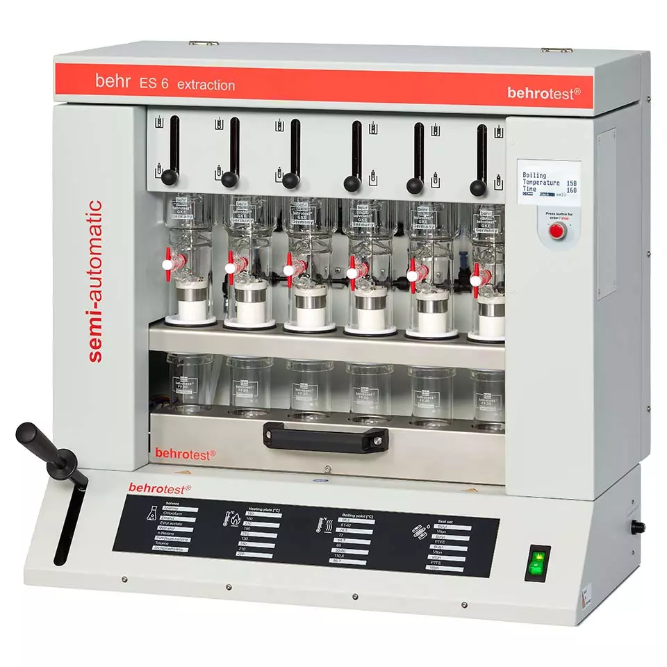 Extraction selon Randall - Appareil d'extraction à chaud (Lieu unique, 4 et 6 places) - E 6 [B00704624]