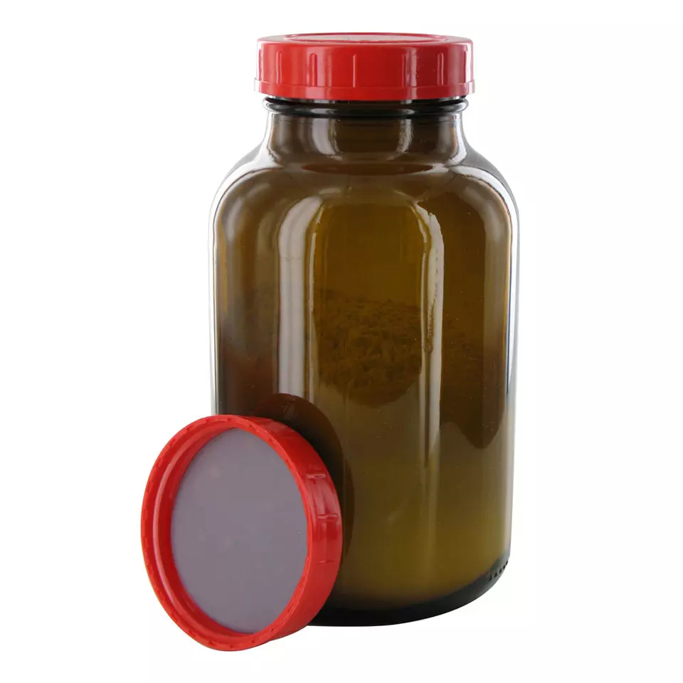 Flacons d'échantillons behrotest avec bouchon en PTFE - Flacon d'échantillon brun (Verre brun à large col) - RB 1000 GT [B00218526]