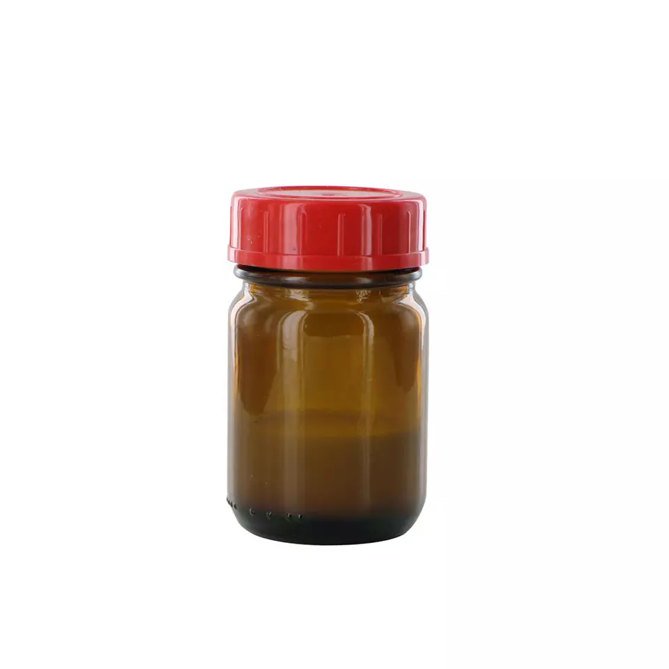 Flacons d'échantillons behrotest avec bouchon en PTFE - Flacon d'échantillon brun (Verre brun à large col) - RB 50 GT [B00622065]