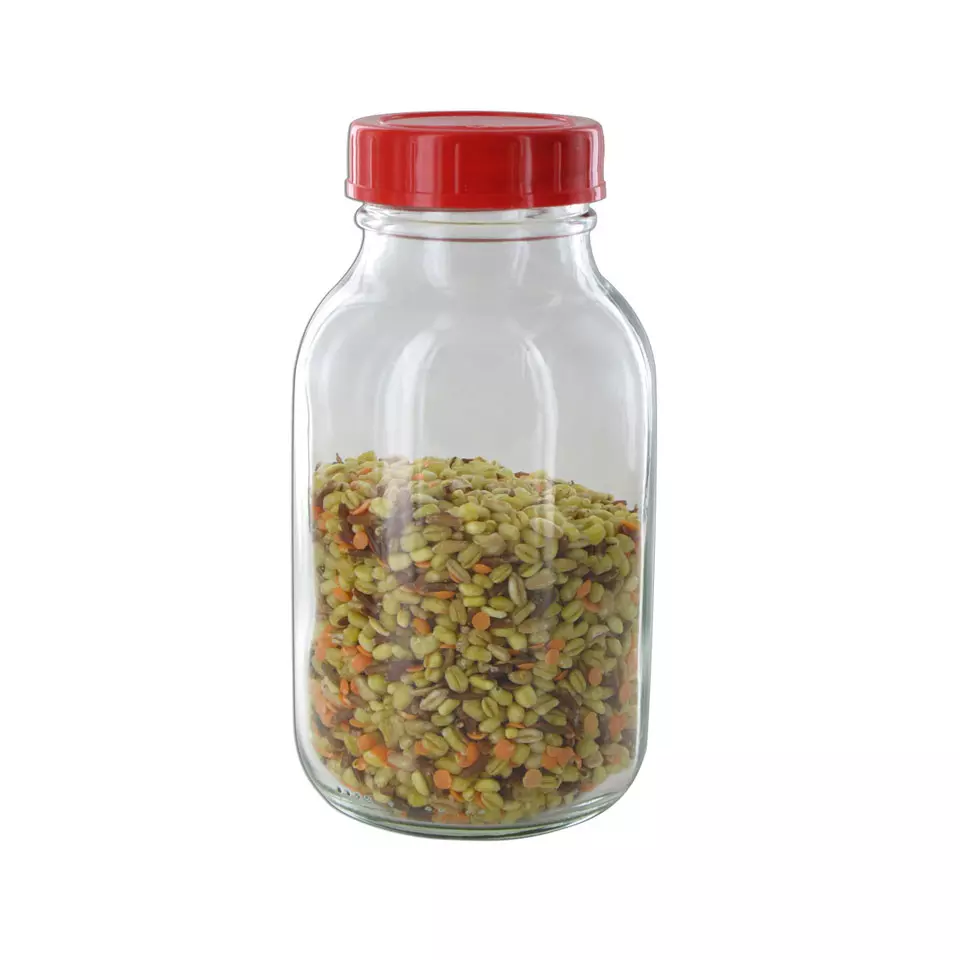 Flacons d'échantillons behrotest avec bouchon en PTFE - Flacon d'échantillon transparent (Verre clair avec large col) - RK 500 GT [B00218532]