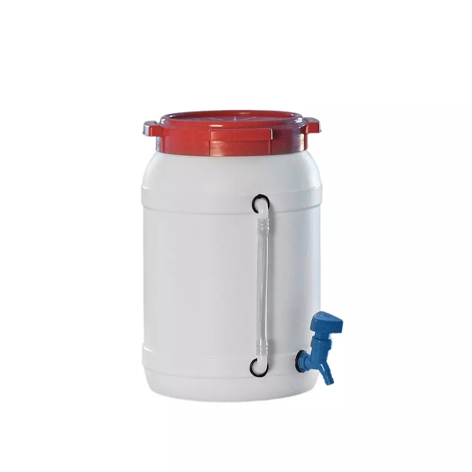 Flaschen und Kanister - Weithalsfass mit Hahn (behroplast® Fässer) - WF 20 H [B00515281]