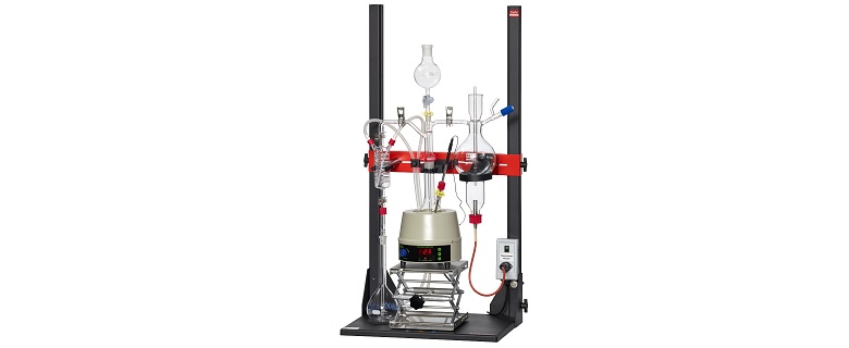 Fluorid-Bestimmung - Distillation unit (Fluoride determination)