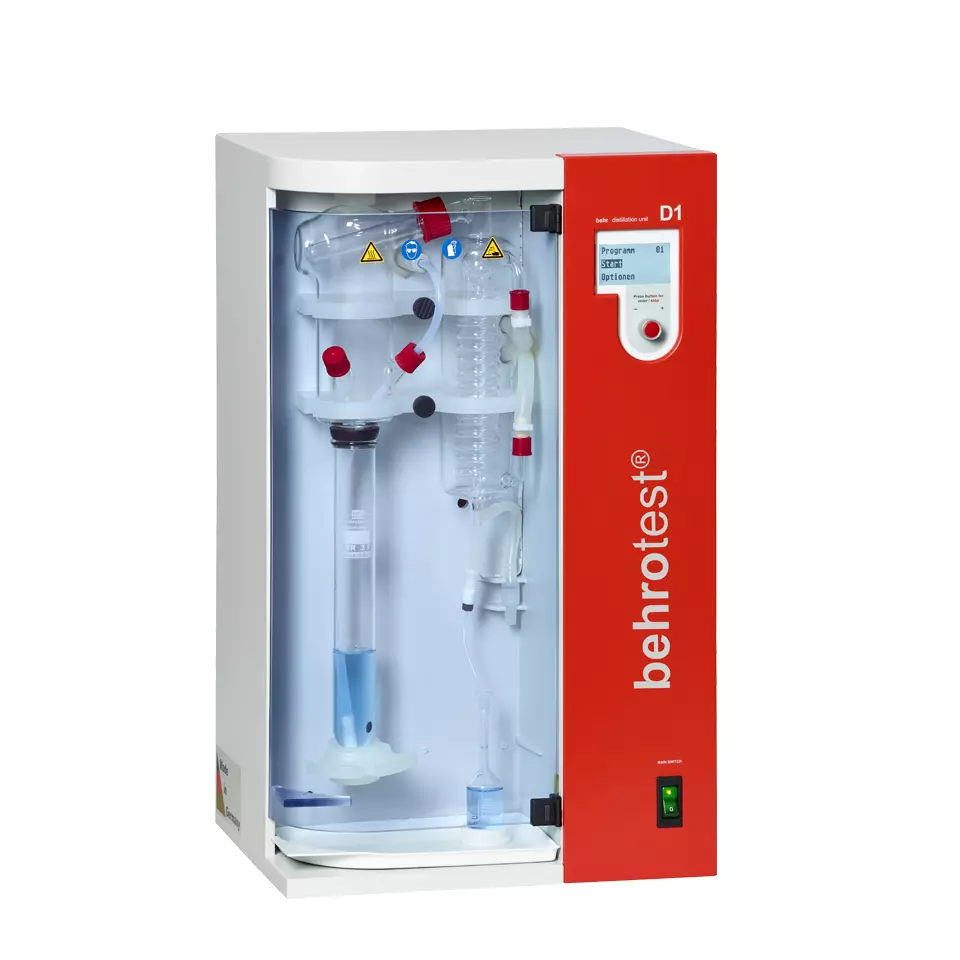 Further determinations - Steam distillation unit (Alcohol / volatile acids) - D 1 [B00218039]