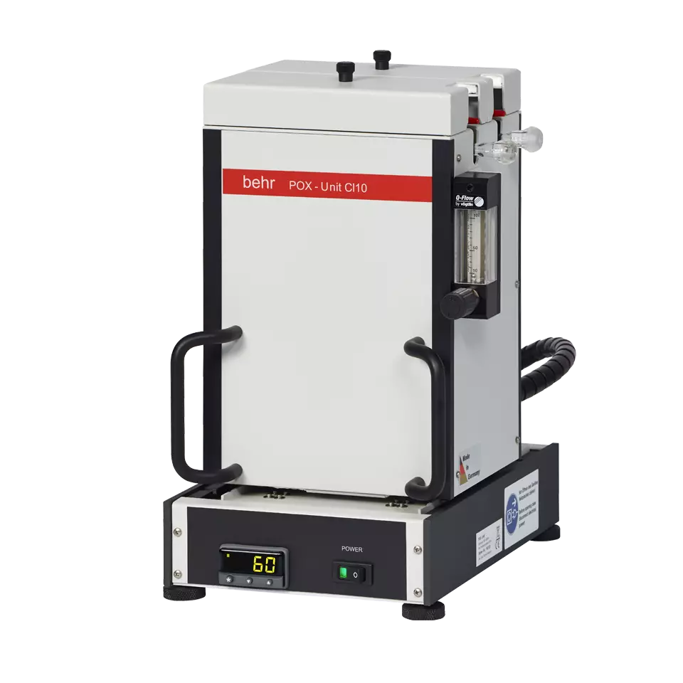 Halogen analysis - Blow-out unit (POX)
