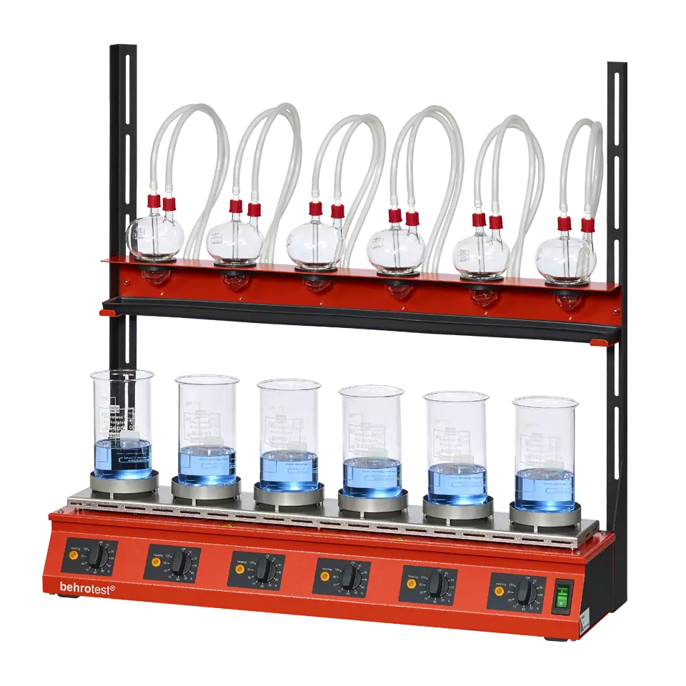 Hidrólise - Aparelho de digestão (Equipamento de digestão por hidrólise EXR 4 e EXR 6)