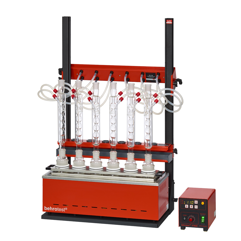 Reflux distillation - Serial heating device (6 places) - RH 256 M [B00696821]