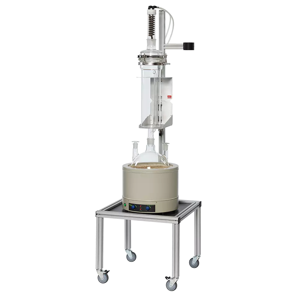 Soxhlet extraction - 5000 ml extraction - 10.000 ml round bottom flask  - Titanium condenser