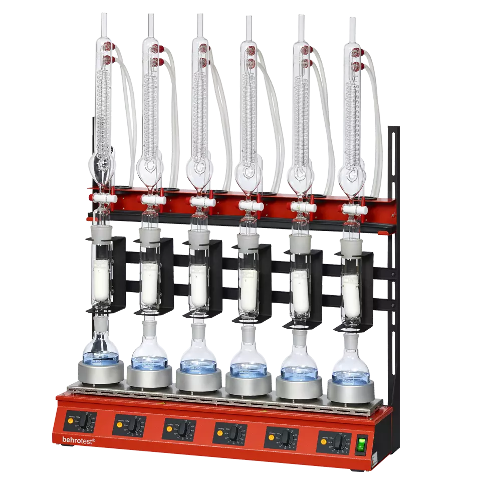 Twisselmann Extraction - Serial heating device with flat bottom flask (6 places)