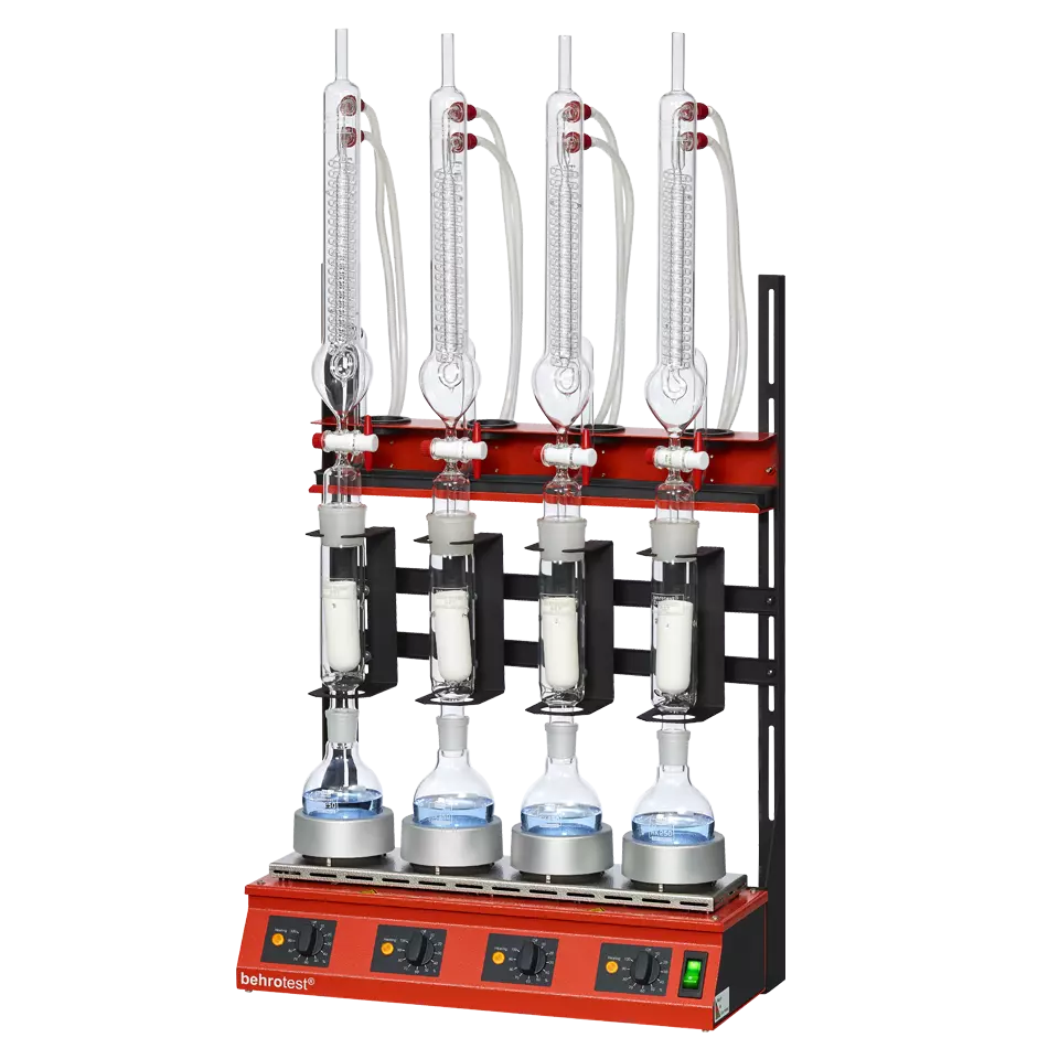 Twisselmann Extraction - Serial heating device with round flask (4 places)