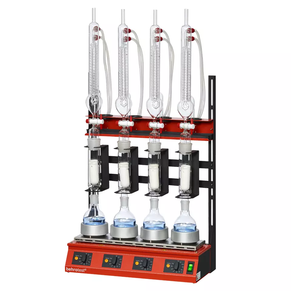Twisselmann Extraction - Serial heating device with round flask (4 places) - R 104 T [B00218447]