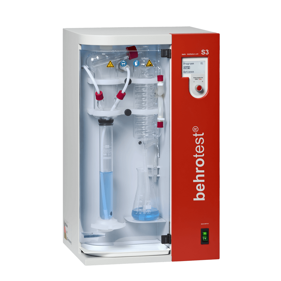 Unidade de destilação de vapor de água - Aparelho de destilação de vapor de água (S1-S4)